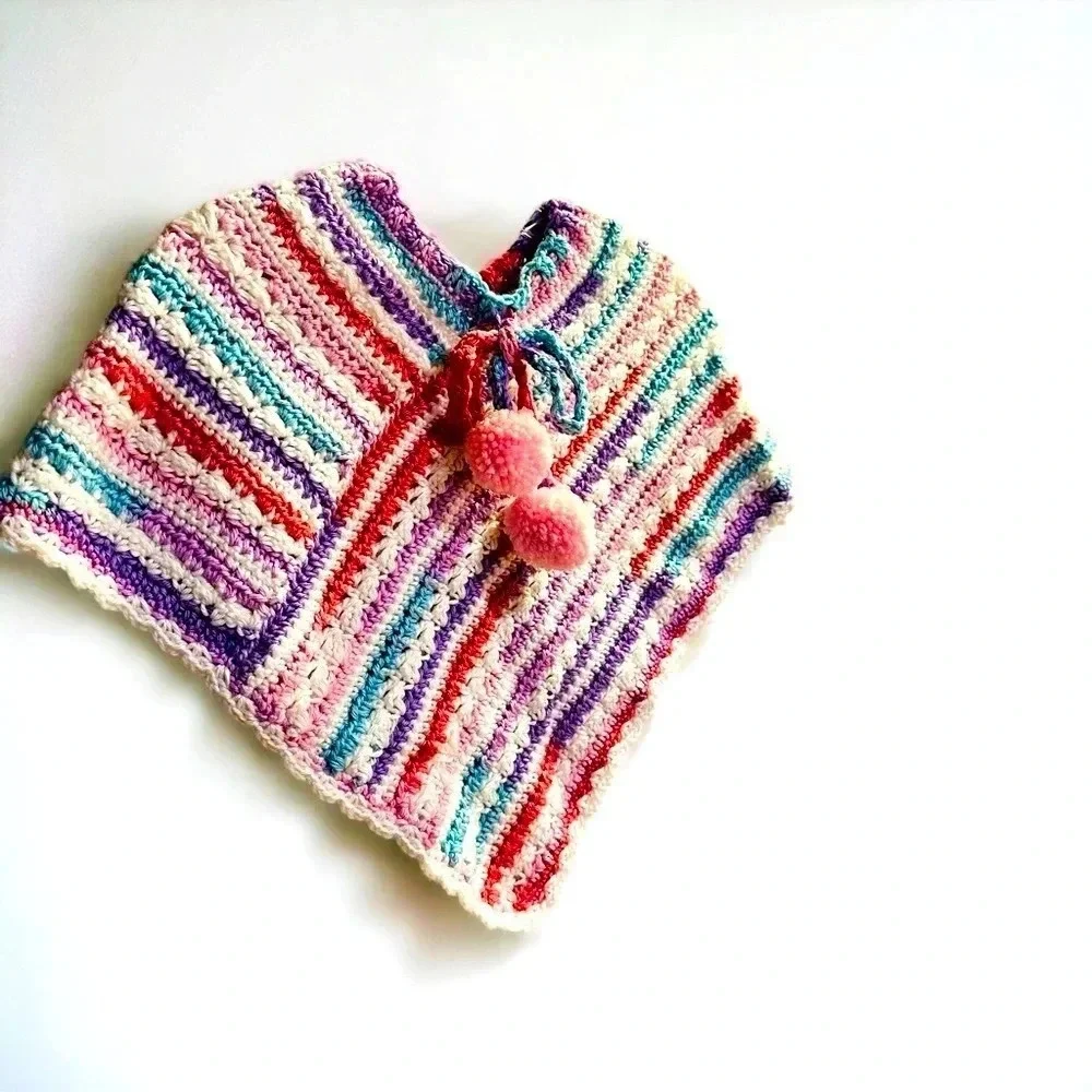 Toddler Girl Crochet‎ Poncho